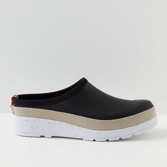 Hunter • Play Speckle Sole Clogs • Women’s 8 • Black/Grey • NIB - Picture 1 of 5